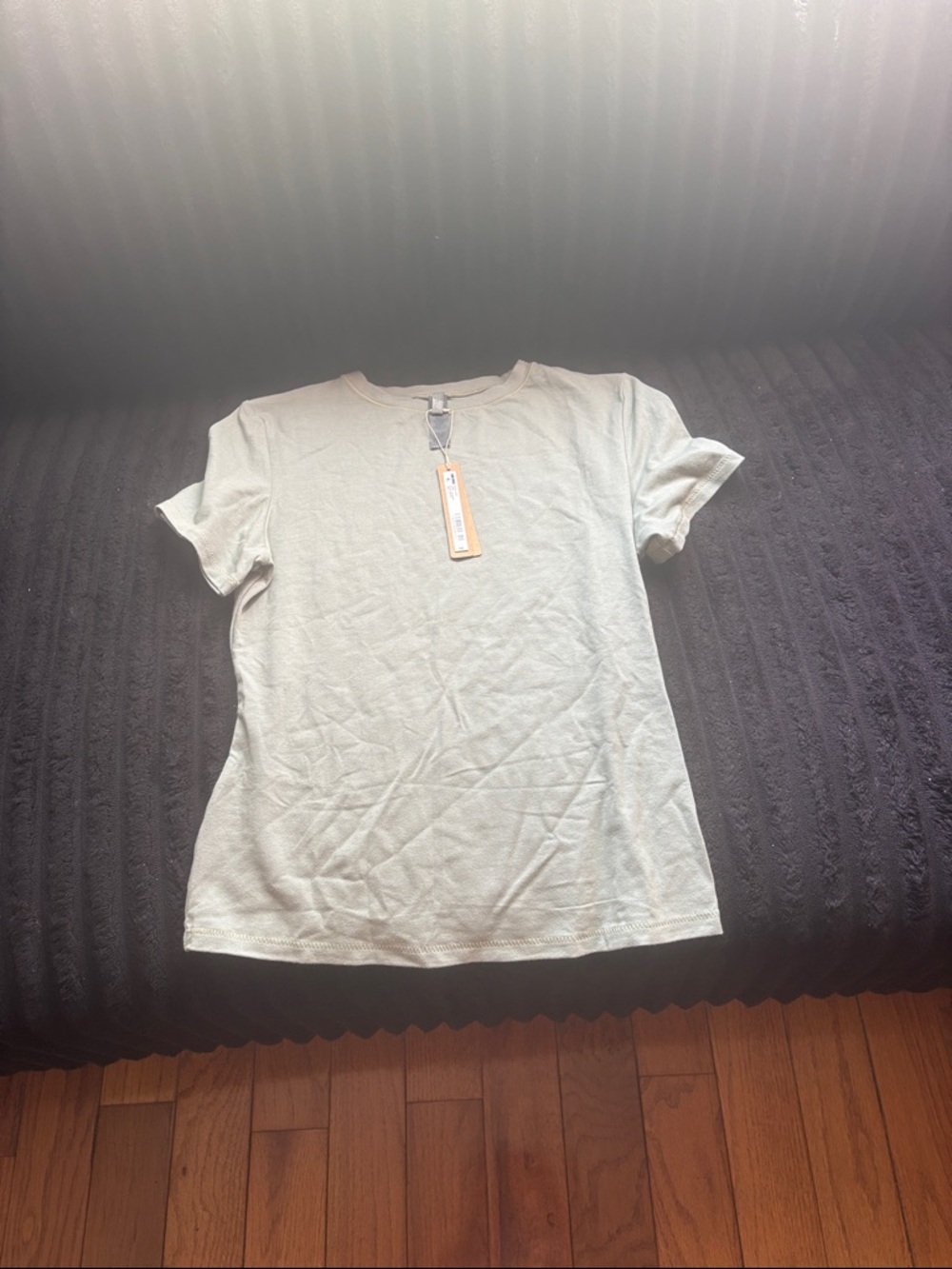 SKIMS Cotton Jersey T-Shirt • NWT • Never Worn • Mineral (Green) • Medium